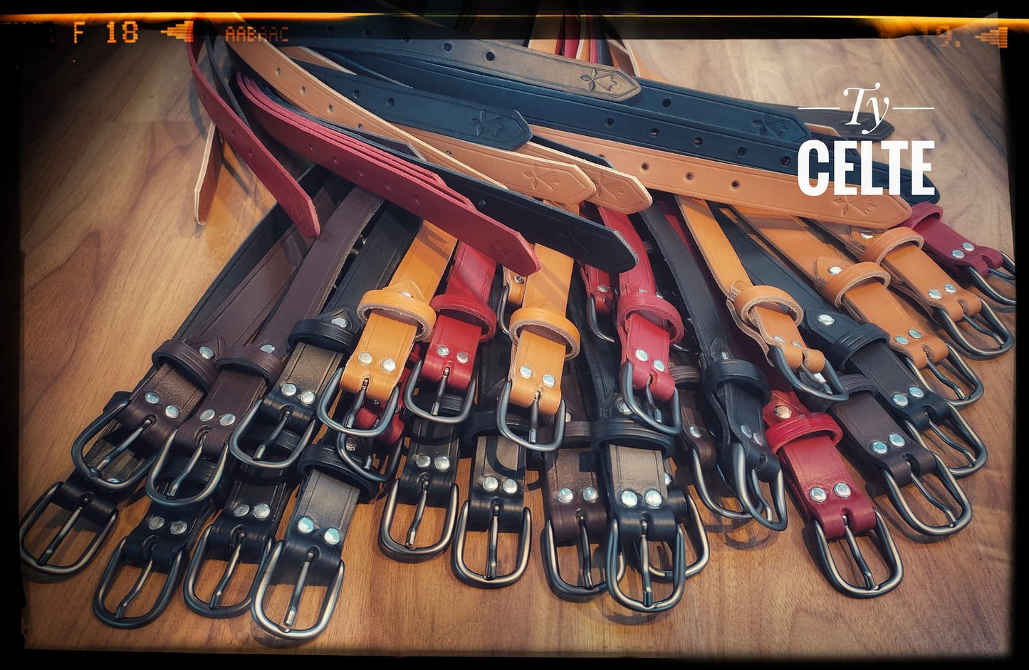 Ceintures cuir pleine fleur 25mm